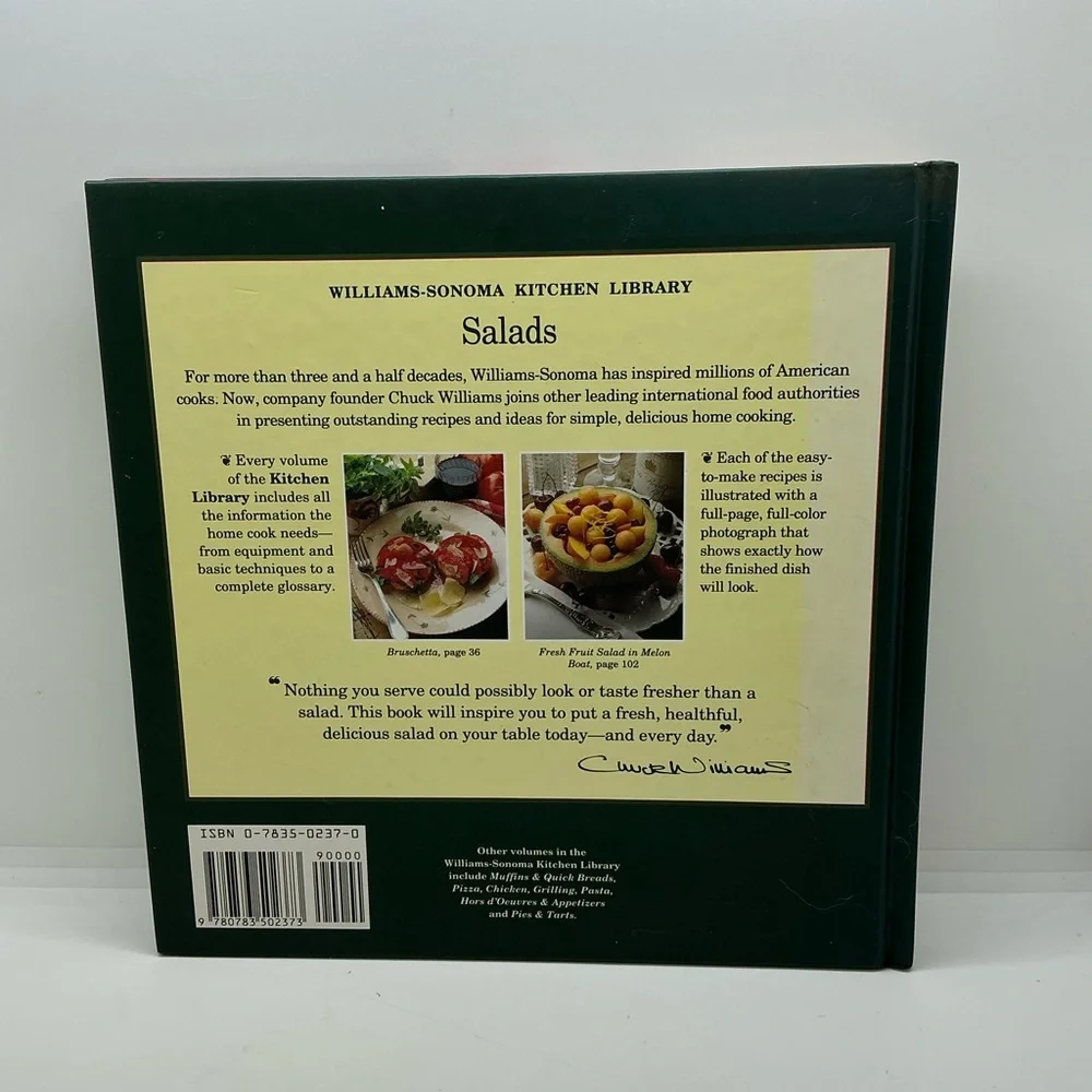 Williams-Sonoma Kitchen Library Salads Cookbook Recipes